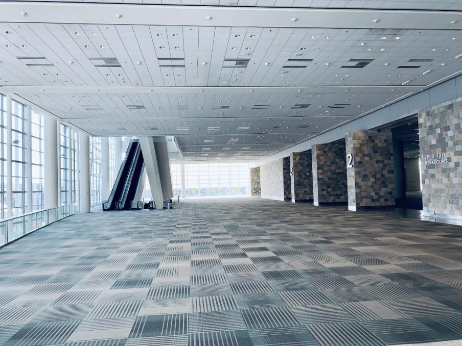 Moscone West Level 2 Lobby looking North