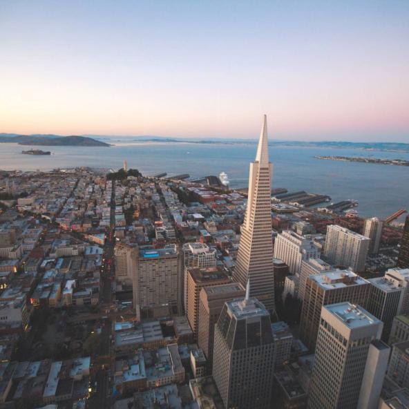 Skyline of San Francisco with the Transamerica Building